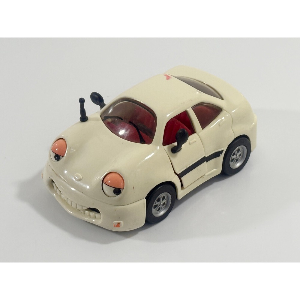 The Chevron Cars - Sam Sedan No. 1, 1996 Collectible Toy White Car *Good*